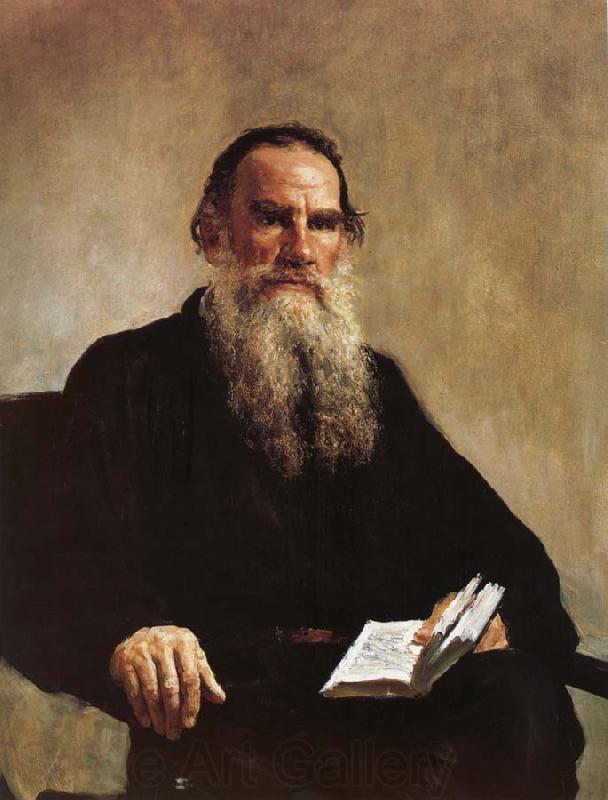 Ilya Repin Portrait of Leo Tolstoy Spain oil painting art